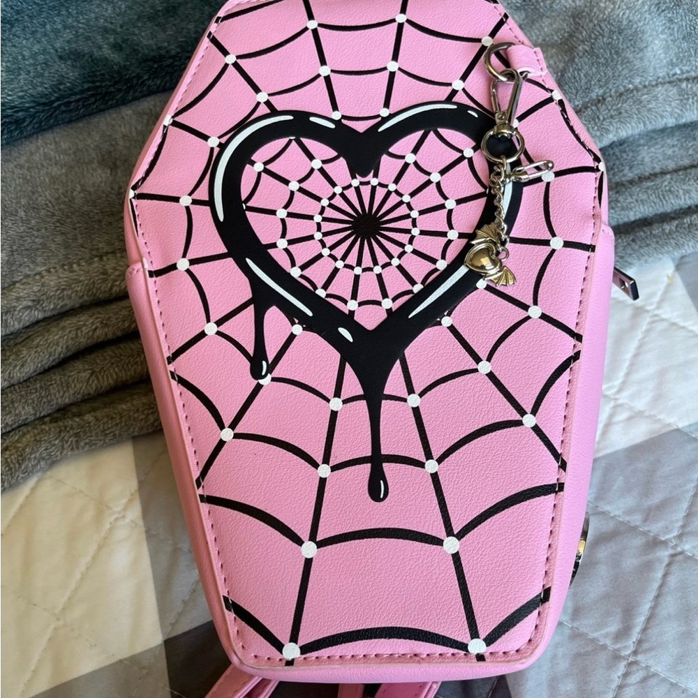 Hot Topic Monster High Draculaura Pink Coffin Mini Backpack